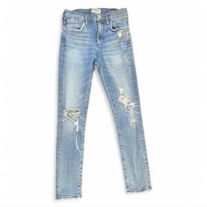Agolde Skinny Ripped Jeans Medium/Light Wash Size 24